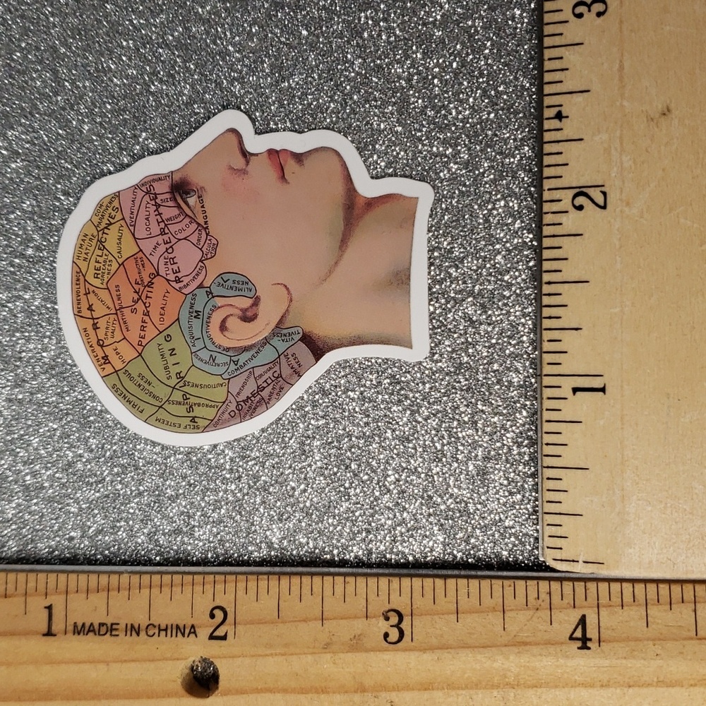 ART Gothic WATERPOOF Sticker Brain - Picture 2 of 8